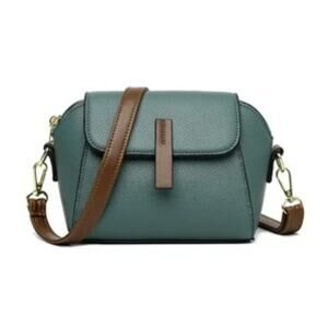 Women's Small Teal and Brown Leather Purse - NWOT